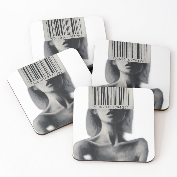 Item preview, Barcode Identity – Surreal Anti-Conformity Concept Art Print designed and sold by Trend Pixel Co..