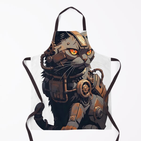 Item preview, Stylized Steampunk Armored Cat Illustration designed and sold by Rostislav Bouda.