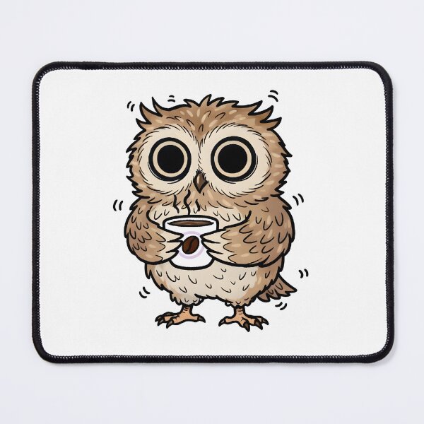 Item preview, Cute Coffee Owl Illustration – Cozy Morning Owl Art designed and sold by Senkov.