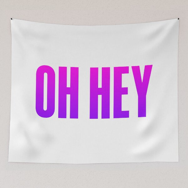 Item preview, Oh Hey, Greeting Pink designed and sold by Memes N Lore .