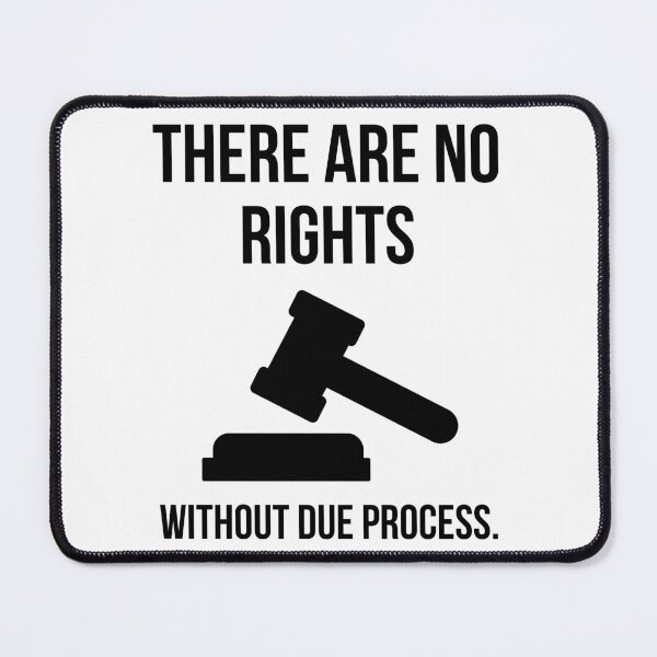 Item preview, There are no rights without due process.  designed and sold by Rachel the Artist .