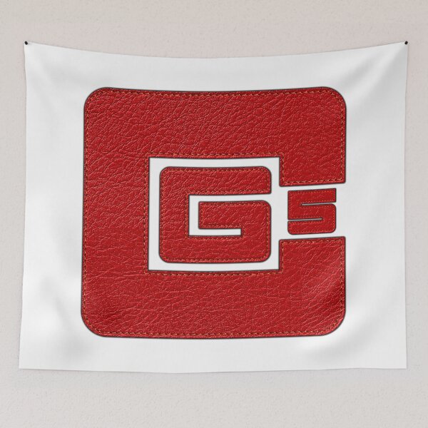 Item preview, cg5 stitched red leather  textured logo designed and sold by ramwebroom.