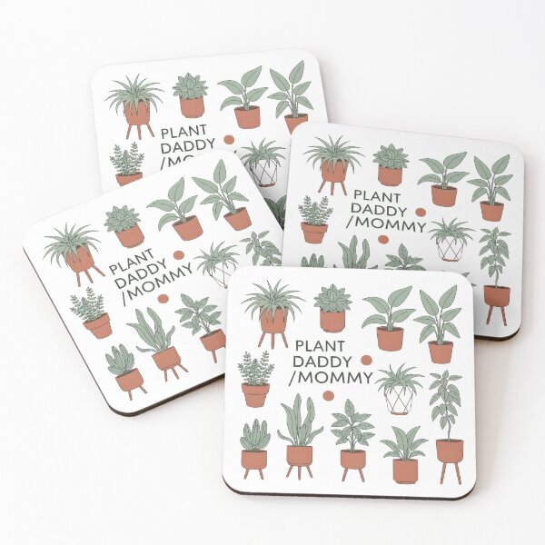 Item preview, Plant Daddy & Mommy - Cute Potted Houseplants Sticker Pack designed and sold by Latikshop.