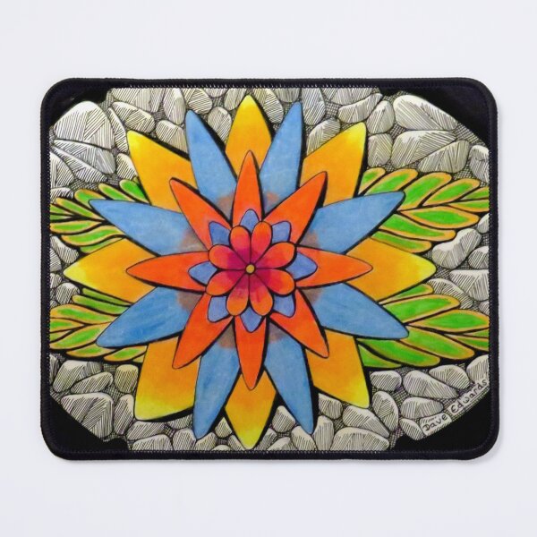 Item preview, 1052 - FLORAL DESIGN - 59 - DAVE EDWARDS - MIXED MEDIA - 2025 designed and sold by BLYTHART.