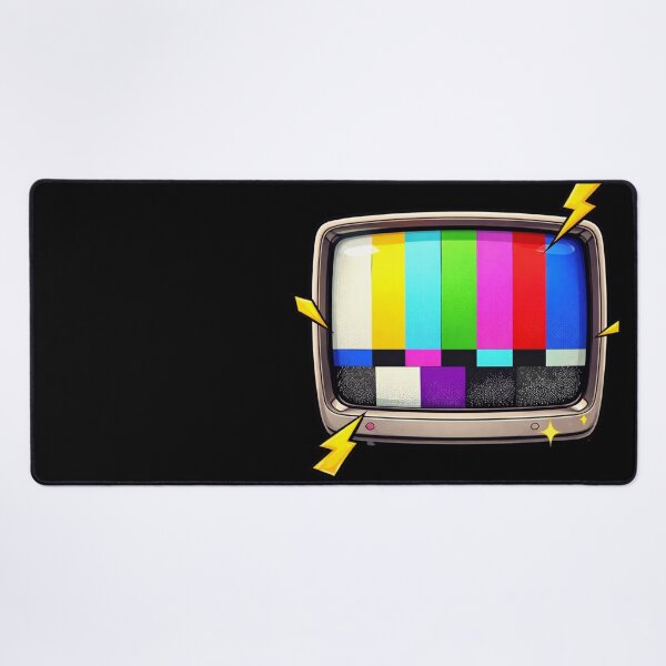 Item preview, Retro TV Test Screen – 90s SMPTE Color Bars Pop Art, nostalgia style designed and sold by digitalbitcraft.