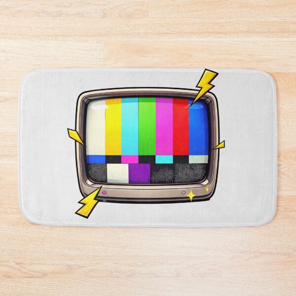 Item preview, Retro TV Test Screen – 90s SMPTE Color Bars Pop Art, nostalgia style designed and sold by digitalbitcraft.