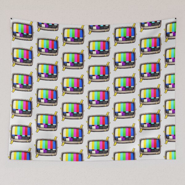 Item preview, Retro TV Test Screen – 90s SMPTE Color Bars Pop Art, nostalgia style designed and sold by digitalbitcraft.