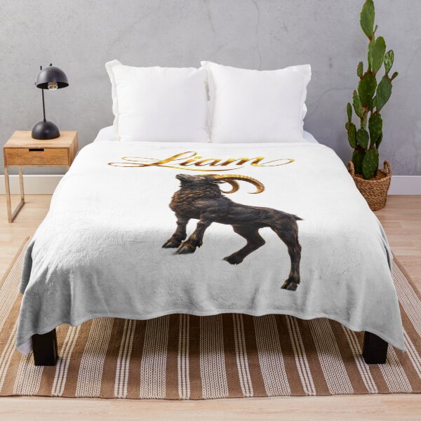 Item preview, Liam Capricorn Zodiac Name Gold Strength Design designed and sold by AlexLineArt.