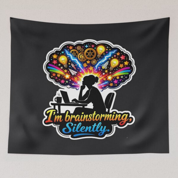 Item preview, I’m Brainstorming. Silently. – Colorful Creative Mind Explosion designed and sold by WatchesAndMore.