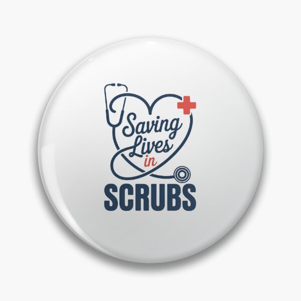 Item preview, Saving Lives in Scrubs - Nurse & Doctor Stethoscope Heart Gift designed and sold by Latikshop.