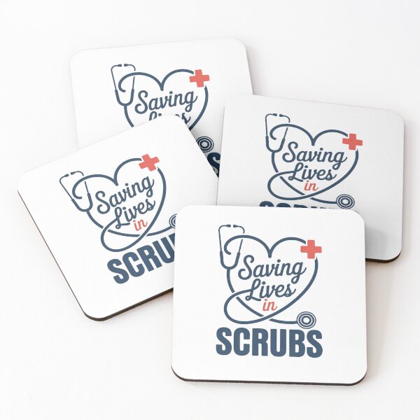 Item preview, Saving Lives in Scrubs - Nurse & Doctor Stethoscope Heart Gift designed and sold by Latikshop.