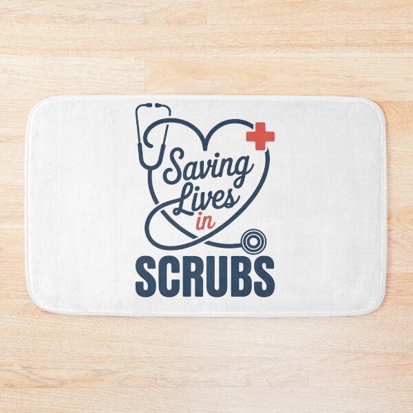 Item preview, Saving Lives in Scrubs - Nurse & Doctor Stethoscope Heart Gift designed and sold by Latikshop.
