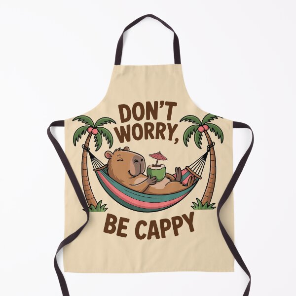 Item preview, Funny Tropical Capybara - Don't Worry Be Cappy designed and sold by legendaryskins.