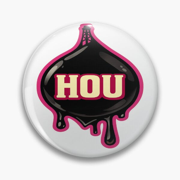 Item preview, HOU Dripping Oil Drop – Houston Icon Graphic Art designed and sold by POD DYNASTY.
