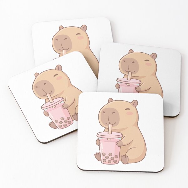 Item preview, Kawaii Capybara Drinking Bubble Tea - Cute Boba Lover designed and sold by Petzzz.