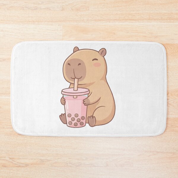 Item preview, Kawaii Capybara Drinking Bubble Tea - Cute Boba Lover designed and sold by Petzzz.