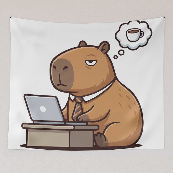 Item preview, Corporate Capybara - CEO of Chilling Funny Office designed and sold by Petzzz.