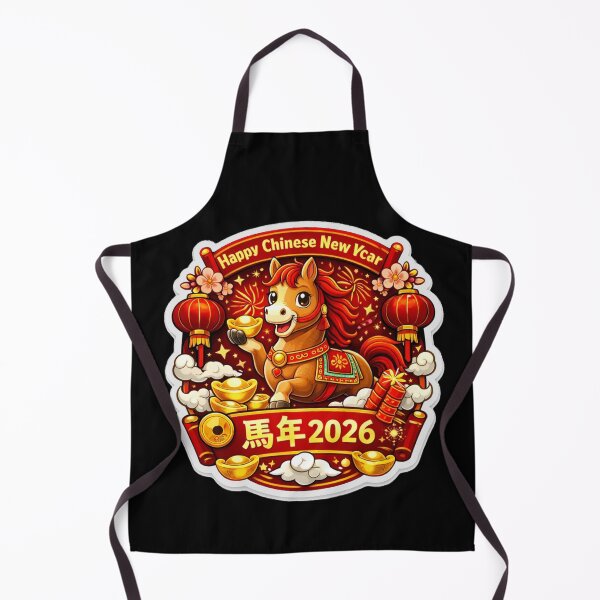 Item preview, Happy Chinese New Year 2026 The Majestic Year of the Horses year of the fire horse designed and sold by zuzzelek44.