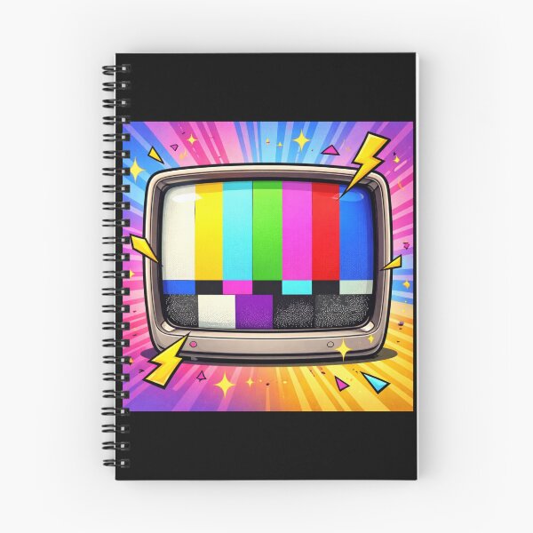Item preview, Colorful Retro TV Test Screen – 90s SMPTE Color Bars Pop Art, nostalgia for childhood designed and sold by digitalbitcraft.