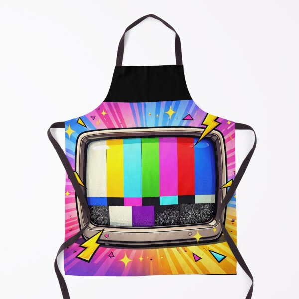 Item preview, Colorful Retro TV Test Screen – 90s SMPTE Color Bars Pop Art, nostalgia for childhood designed and sold by digitalbitcraft.