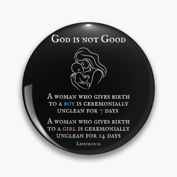 Item preview, God is not Good - Gender Inequality in the Bible designed and sold by EvergreenRevolt.