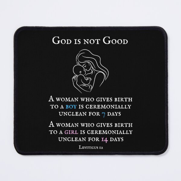 Item preview, God is not Good - Gender Inequality in the Bible designed and sold by EvergreenRevolt.
