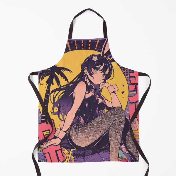 Item preview, Bunny Girl Mai Vintage Vaporwave Poster designed and sold by AnimeArsenalPrints.