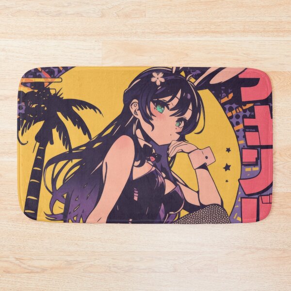 Item preview, Bunny Girl Mai Vintage Vaporwave Poster designed and sold by AnimeArsenalPrints.
