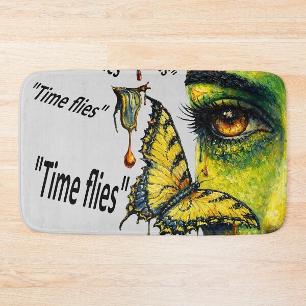 Item preview, Time flies. Woman green face surreal art designed and sold by Natart1004.