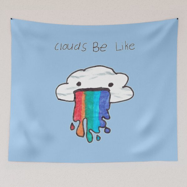 Item preview, Clouds Be Like - (Vomits Rainbow)  designed and sold by the-grindilkin.
