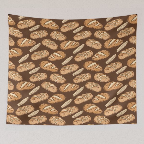 Item preview, Sourdough Bread Seamless Pattern designed and sold by palaco210.