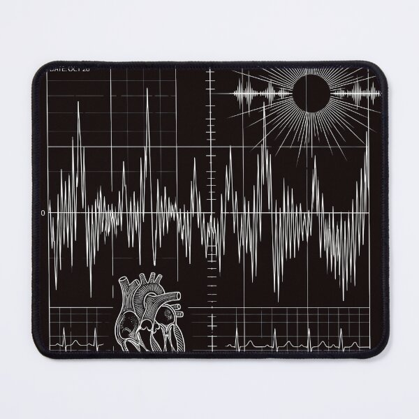 Item preview, Feline Echocardiogram Technical Blueprint | Aesthetic Cat Heart Science designed and sold by Pukisdaizi.