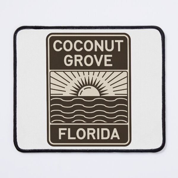 Item preview, Coconut Grove Florida - Beach Sign designed and sold by TheOldMittenIllustrated.