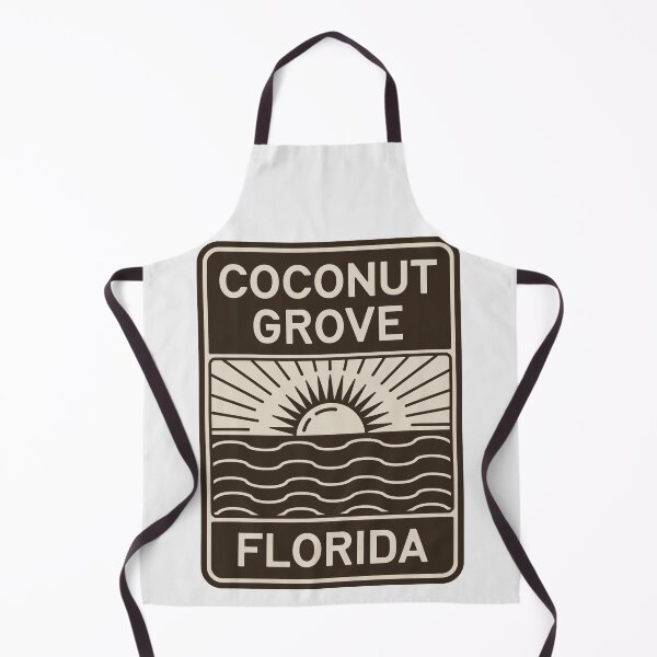 Item preview, Coconut Grove Florida - Beach Sign designed and sold by TheOldMittenIllustrated.