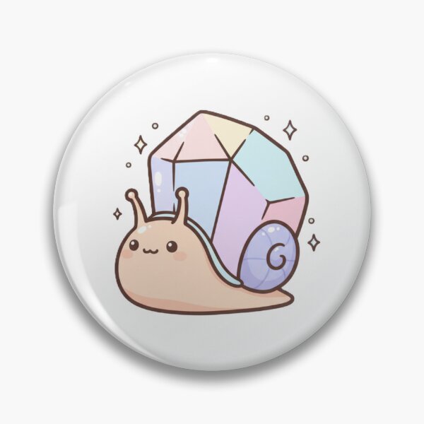 Item preview, Kawaii Snail with Crystal Shell, Soft Fantasy Shell designed and sold by Serge-Design.