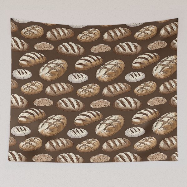 Item preview, Sourdough Bread Seamless Pattern designed and sold by palaco210.