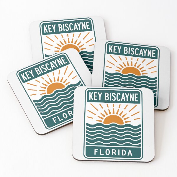 Item preview, Key Biscayne Florida - Beach Sign designed and sold by TheOldMittenIllustrated.