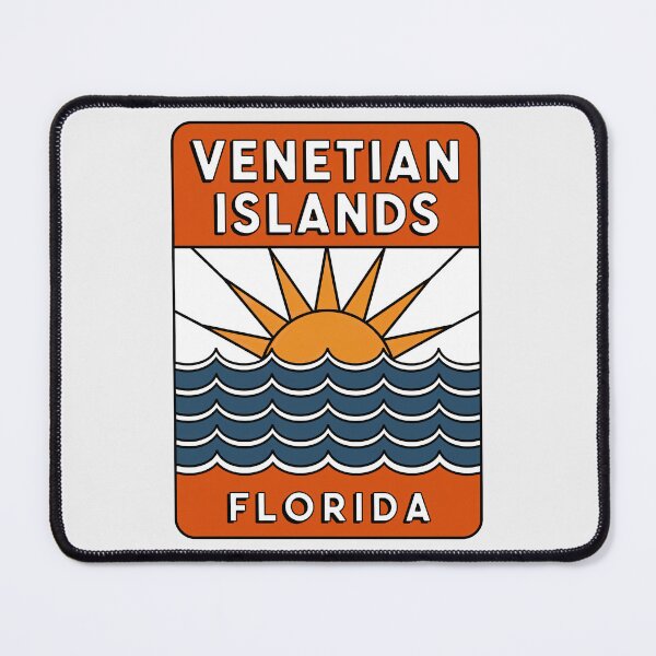 Item preview, Venetian Islands Florida - Beach Sign designed and sold by TheOldMittenIllustrated.