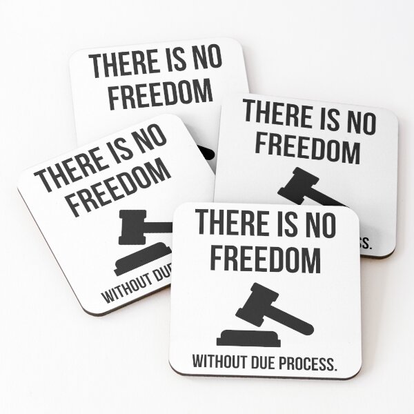 Item preview, There is no freedom without due process.  designed and sold by Rachel the Artist .
