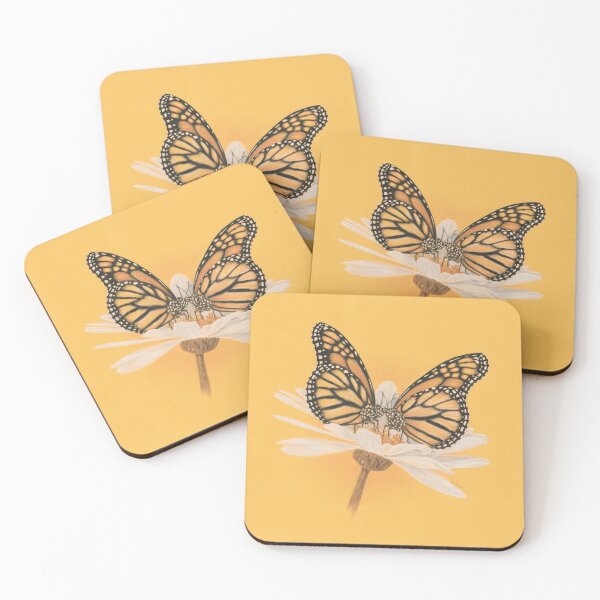 Item preview, Autumn Wings - Monarch Butterfly Realistic Sepia Drawing designed and sold by JanidAlfaro.