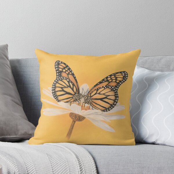 Item preview, Autumn Wings - Monarch Butterfly Realistic Sepia Drawing designed and sold by JanidAlfaro.