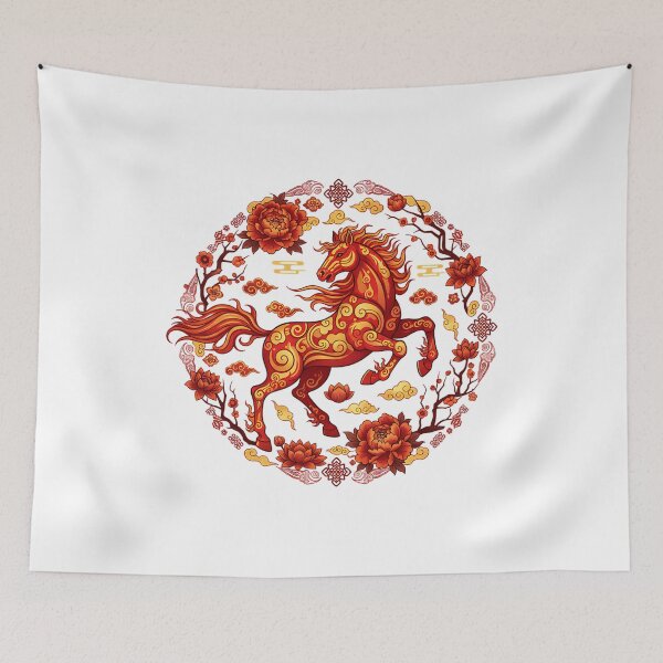 Item preview, Año Nuevo Lunar del Caballo de Fuego designed and sold by Nacho Average Designs.