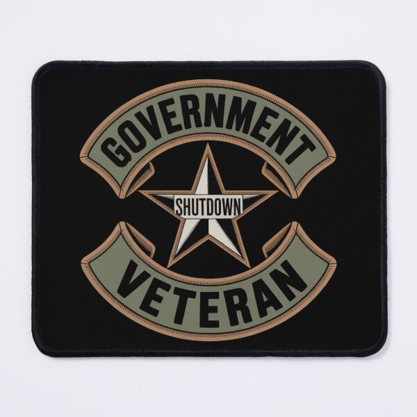 Item preview, Government Shutdown Veteran - Military Rocker Patch Badge designed and sold by DarylWelsh2024.
