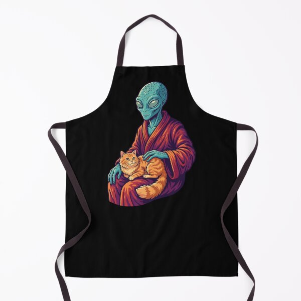 Item preview, Alien with cute cat designed and sold by ReneMM.