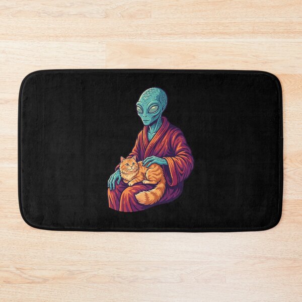 Item preview, Alien with cute cat designed and sold by ReneMM.