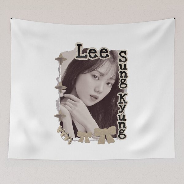 Item preview, Lee Sung-kyung (이성경) Korean actress South Korean celebrity K-drama star Korean film Scrapbook Collage Cozy Y2K Vintage Design designed and sold by HELL0WBELLO.