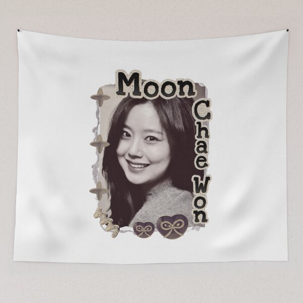 Item preview, Moon Chae-won (문채원) Korean actress South Korean celebrity K-drama star Korean film Scrapbook Collage Cozy Y2K Vintage Design designed and sold by HELL0WBELLO.