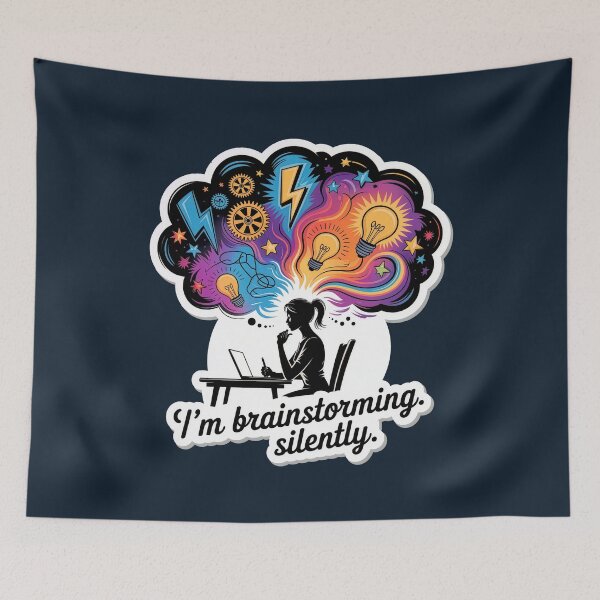 Item preview, I’m Brainstorming. Silently. – Creative Thinking Mind Explosion designed and sold by WatchesAndMore.