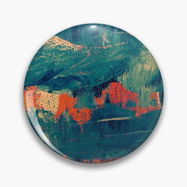 Item preview, Teal & Orange Abstract Painting – Modern Mid-Century Wall Art, Abstract Home Decor designed and sold by Basma Store.