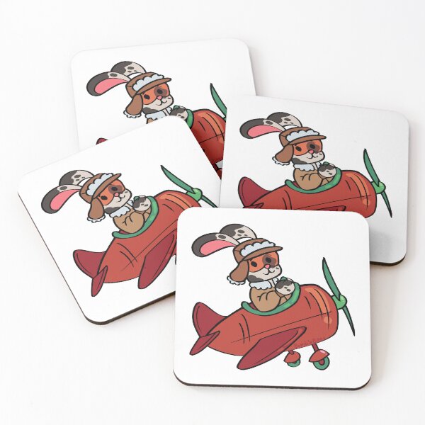 Item preview, Carrot Pilot - Funny Spotted Rabbit designed and sold by BumbleBites.